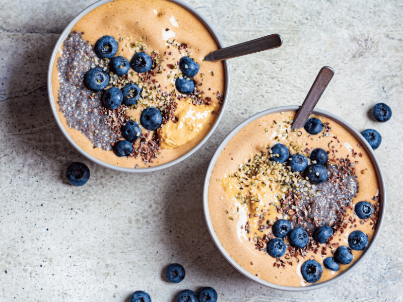 Banaan pindakaas smoothie