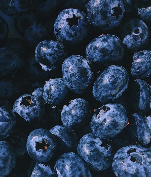 Blauwe bessen smoothies