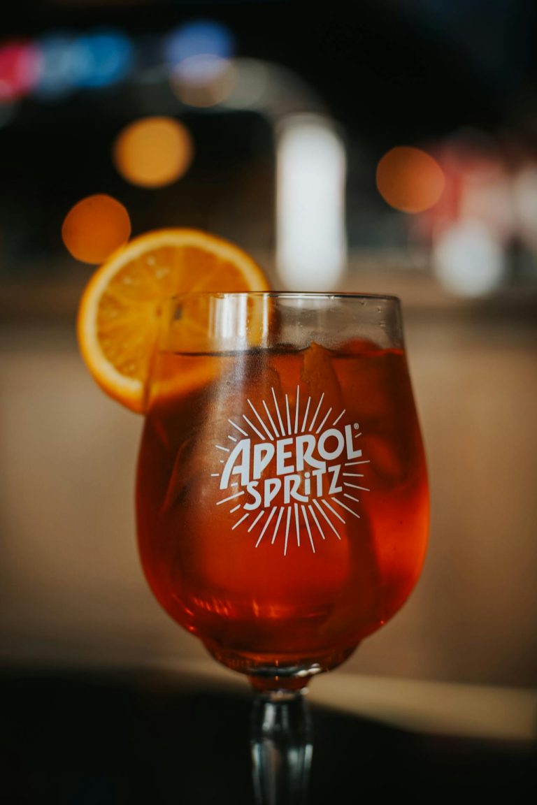 Aperol spritz mocktail