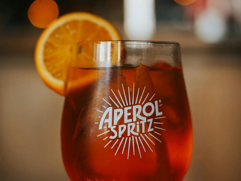 Aperol spritz mocktail