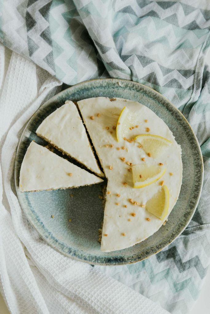 Kwarktaart zonder oven en gelatine