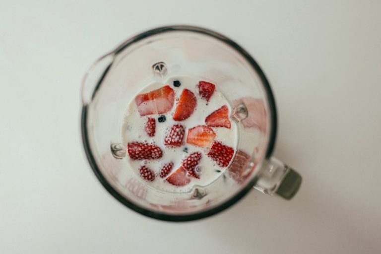 Aardbeien smoothie zonder yoghurt