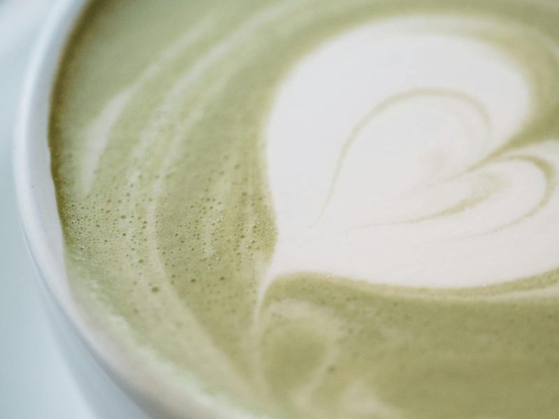 Matcha koffie maken