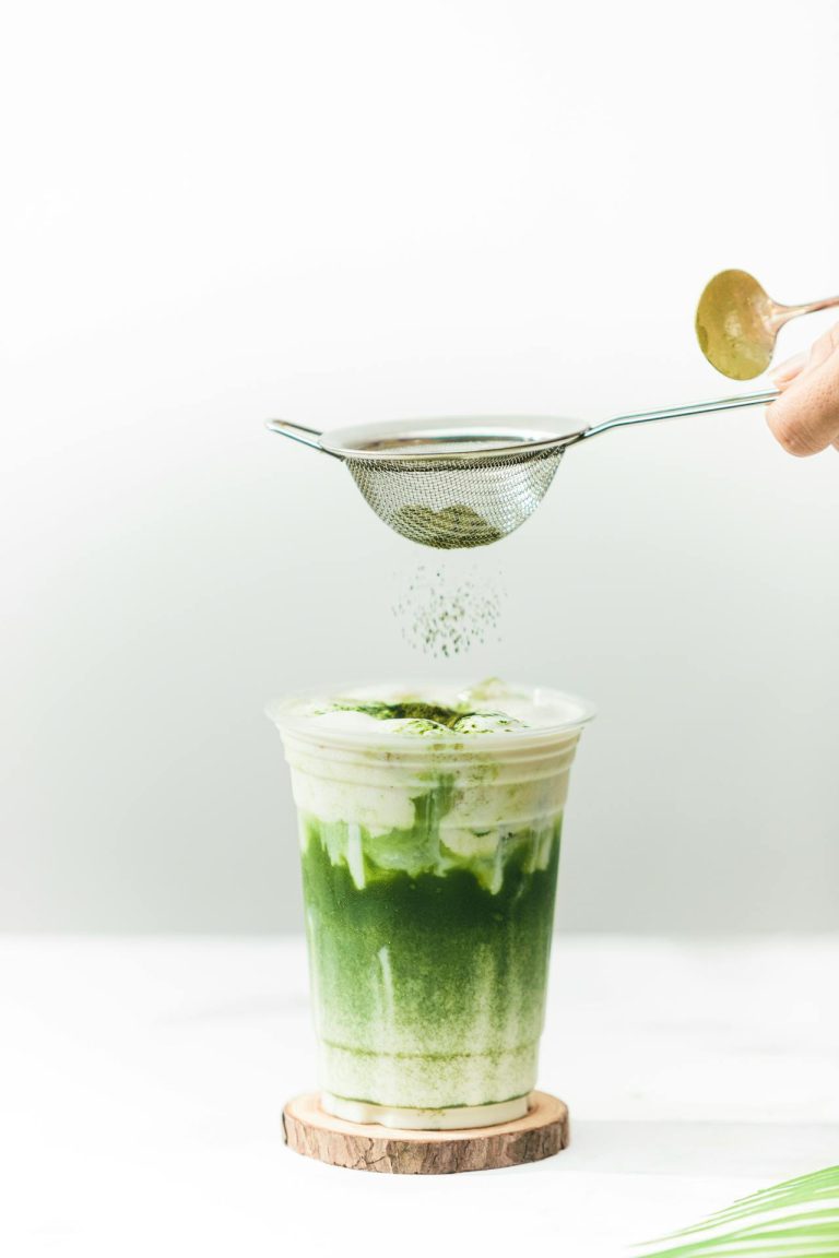 Affogato met matcha