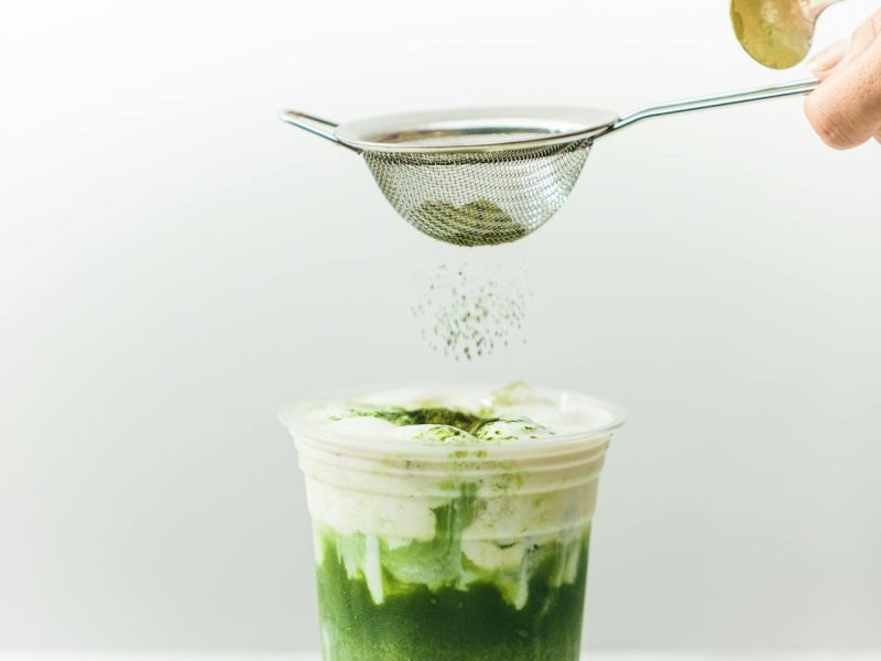 Affogato met matcha