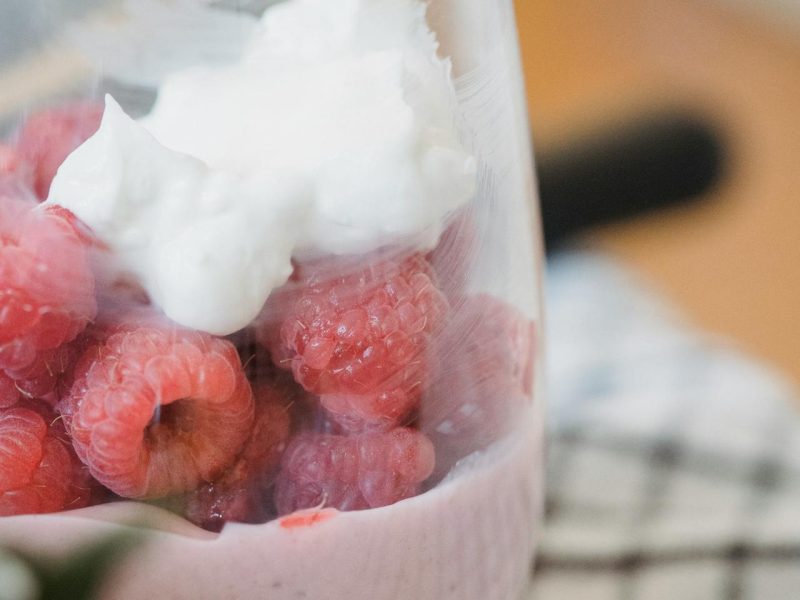 Smoothie frambozen banaan