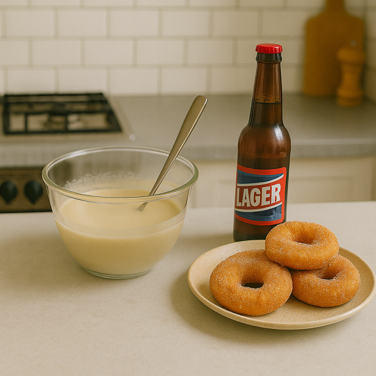 Hoe appelbeignets met bier maken?