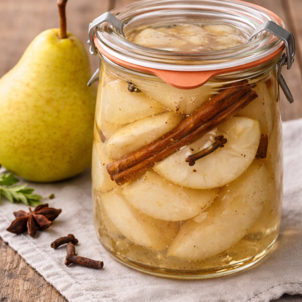 Peren inmaken in jampotjes