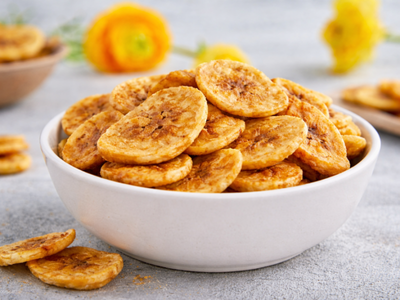 Bananenchips maken