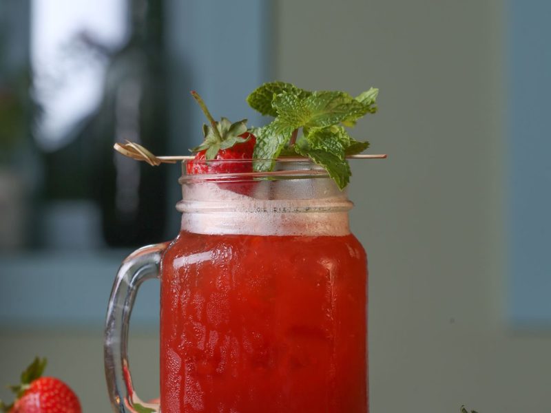 Aardbei limonade maken
