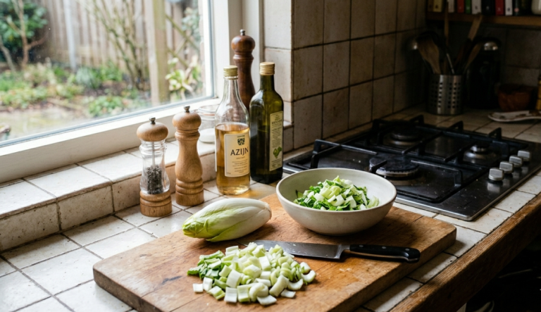 Andijvie blancheren