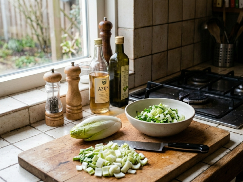 Andijvie blancheren