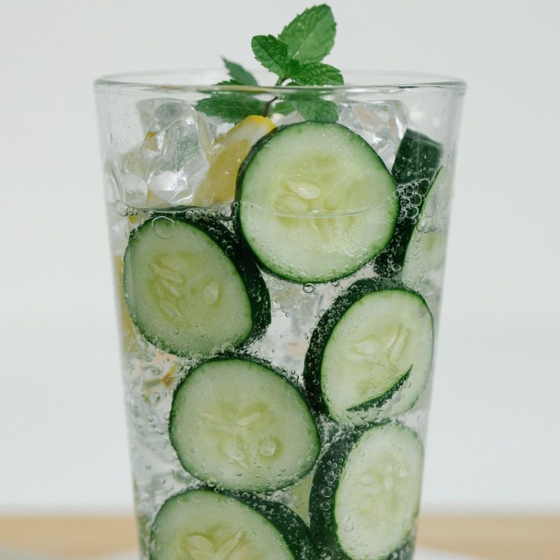 Komkommer munt water maken