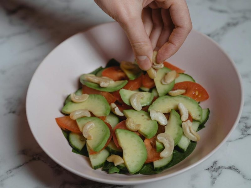 Koolhydraatarme salade maken