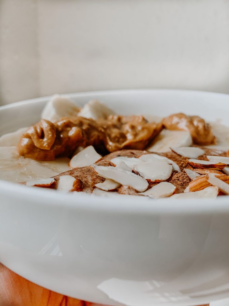 Overnight oats met pindakaas maken