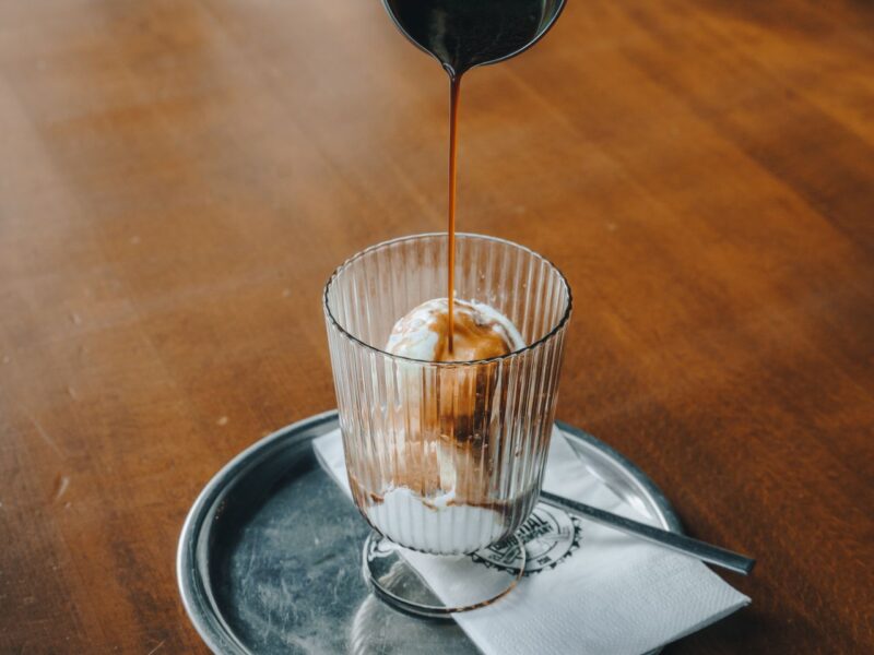 Affogato caramel maken