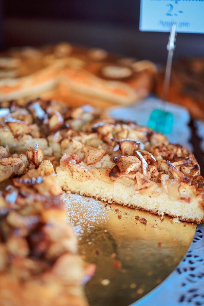 Appeltaart laten ontdooien