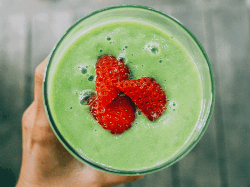 Smoothie mit Apfel