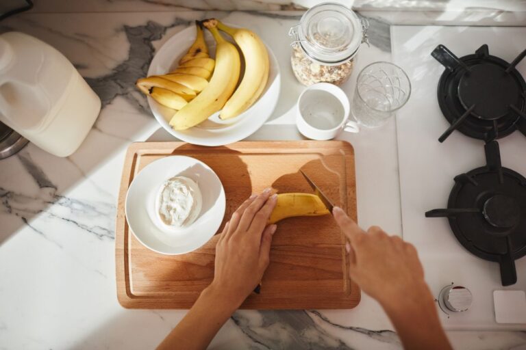 Trinkjoghurt mit Banane in 5 Minuten